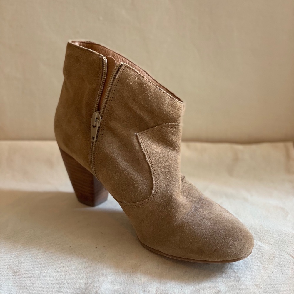 ALDO Suede zip-up ankle booties